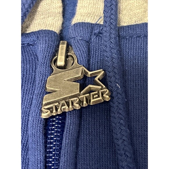 Los Angeles Rams Blue Full Zip Hoodie Men’s 4XL Starter NFL Sweatshirt - Picture 3 of 16